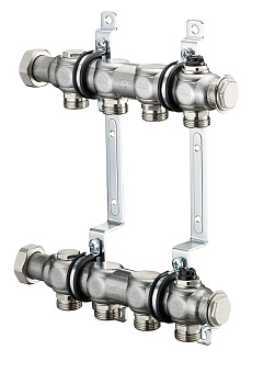 Распределительный коллектор OVENTROP Multidis SH 2 с плоским уплотнением (2 контура)