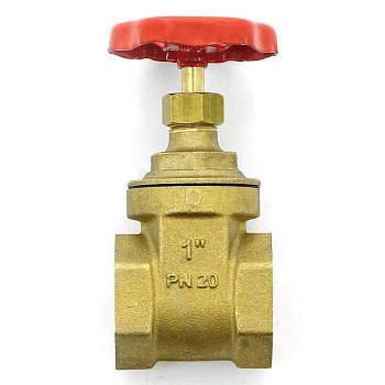 Задвижка клиновидная UNI-FITT В 1" PN20 (латунь)