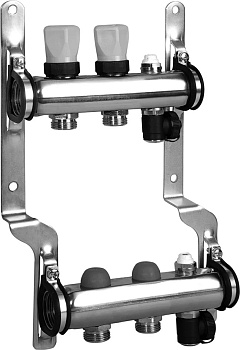 Коллектор Meibes с термовставками на 2 выхода