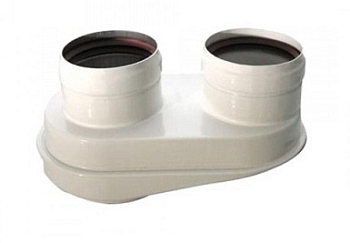 Адаптер Buderus 80/80 двухтрубной системы дымоудаления