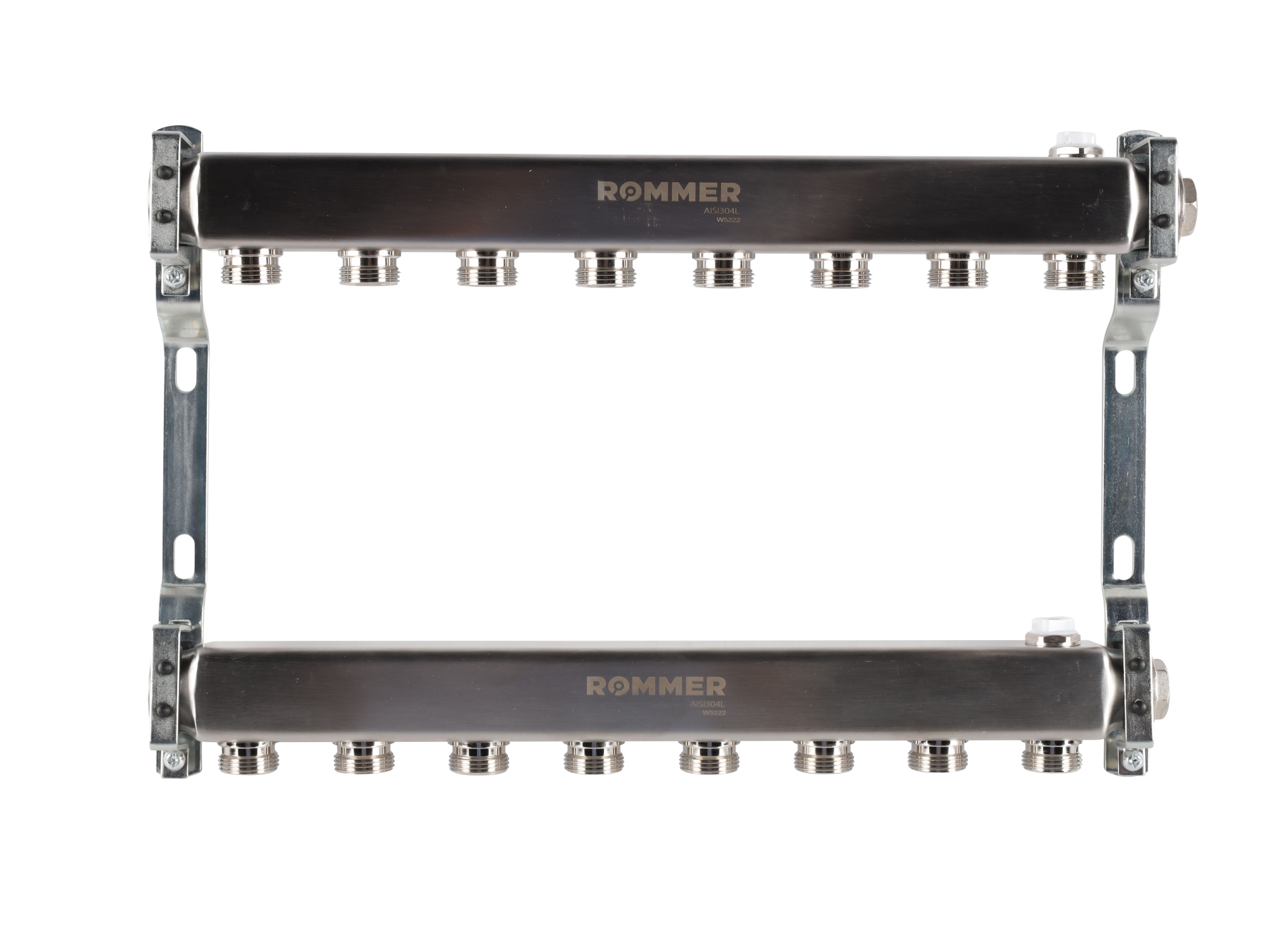 Коллектор ROMMER 1"х3/4" 8 выходов для радиаторной разводки