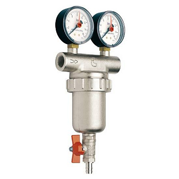 Itap 189 1 1/4 Фильтр сетчатый муфтовый 300 мкр. с 2 манометрами и спускником