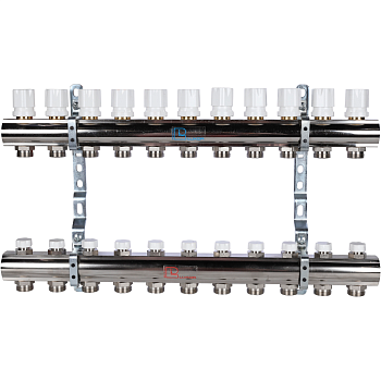 Коллекторная группа Luxor CD 468M/12 1х3/4ЕК 12 контуров с регулирующими вентилями