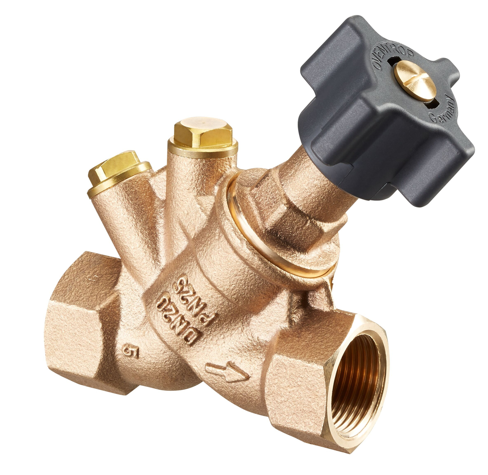 Запорный вентиль OVENTROP Hydrocontrol ATR DN25х1 (с заглушками)