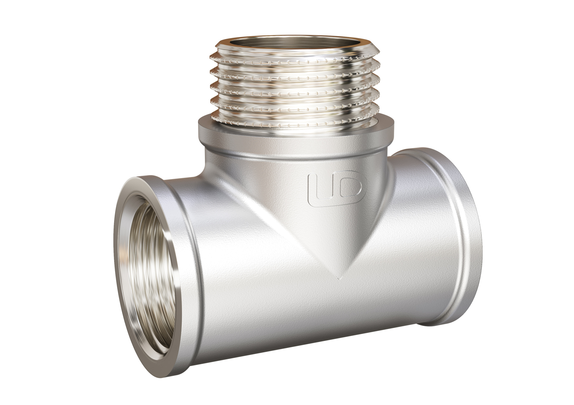 Тройник LD Ду20 (3/4") ВР/НР/ВР никель