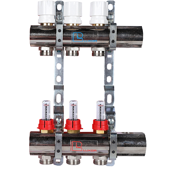 Коллекторная группа Luxor CD 477/3 1х3/4ЕК 3 контура с расходомерами