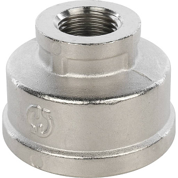 Муфта STOUT 1 1/2"х3/4" переходная ВВ (никелированная)