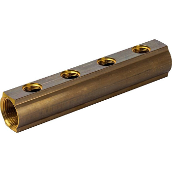 Распределительный коллектор Luxor CD 457/4 1х1/2" ВР 4 контура