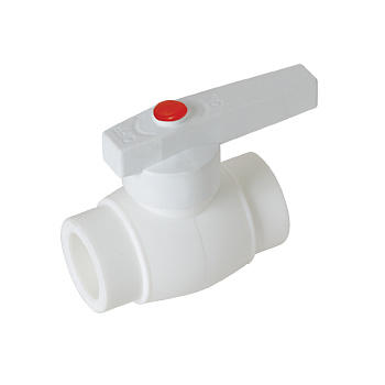 Kalde Мини-кран шаровой с белой ручкой для полипропиленовых труб d=32