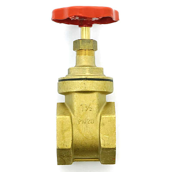 Задвижка клиновидная UNI-FITT В 1 1/2" PN20 (латунь)