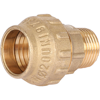 Муфта TIEMME 20х1/2 с наружной резьбой для труб ПНД