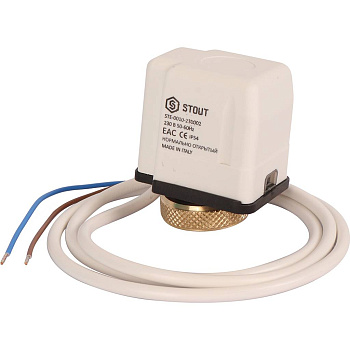 STOUT STE-0010 Электротермический компактный сервопривод (нормально открытый 230 В)