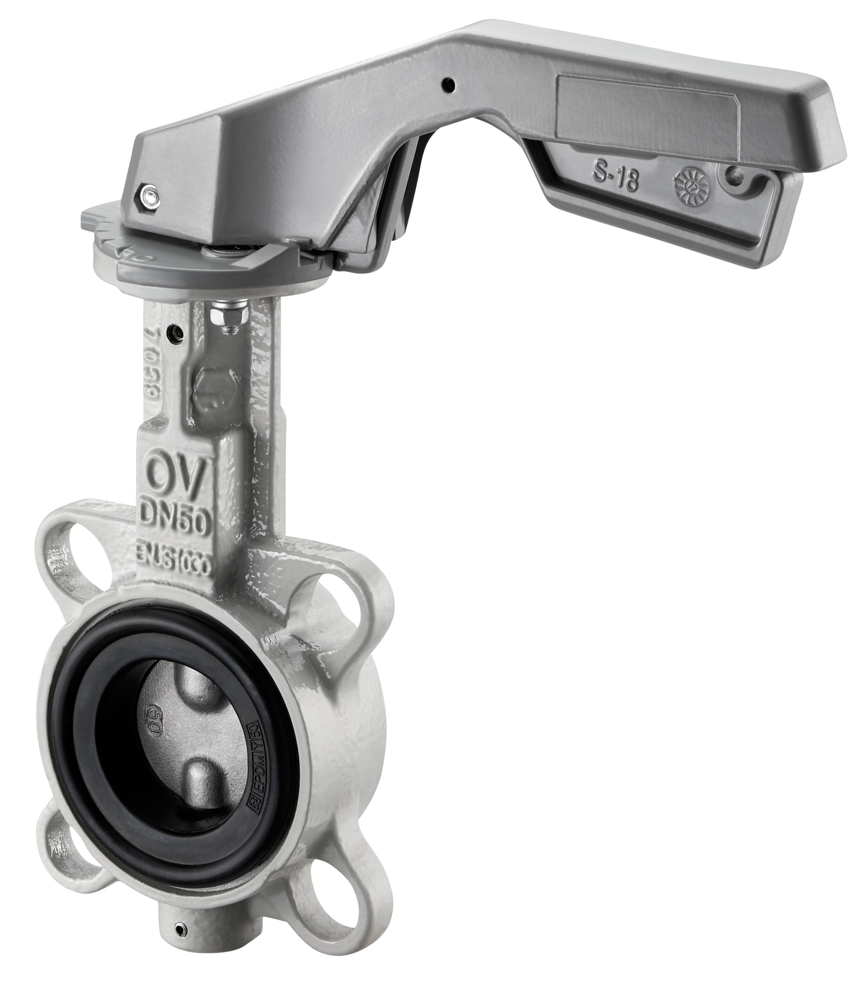 Дисковый поворотный затвор OVENTROP DN100 PN16 (межфланцевый)