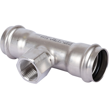 Тройник Sanha NiroSan 35x3/4x35 ВПр-ВР-ВПр 9130G