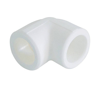 Kalde d=90 Угольник 90* для полипропиленовых труб под сварку (цвет белый)