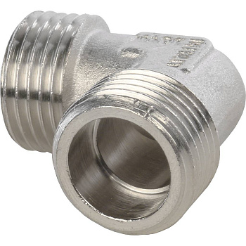 Угольник STOUT 1/2" НН (никелированный)