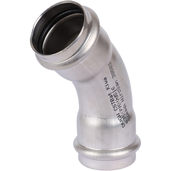 Отвод Sanha NiroSan 45° 35 ВПр-ВПр 9041