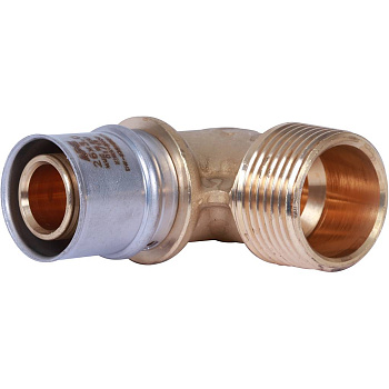 Угольник-переходник STOUT 1"х26 с наружной резьбой для металлопластиковых труб (прессовой)