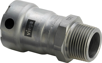 Соединительный элемент резьбовой Viega Megapress с SC-Contur DN15 R1/2" модель 4211