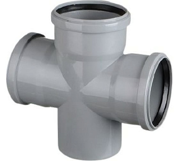 Крестовина Политэк D110х110х110 /87.5° одноплоскостная