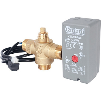 STOUT 3-Ходовой зональный клапан (сервопривод 230V  с кабелем 1м.  НР 3/4")