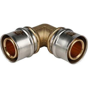 Угольник 90° STOUT 32х32 для металлопластиковых труб (прессовой)