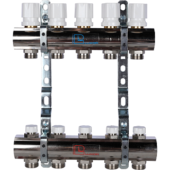 Коллекторная группа Luxor CD 468M/5 1х3/4ЕК 5 контуров с регулирующими вентилями