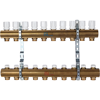 Коллекторная группа Luxor CD 468/10 1х3/4ЕК 10 контуров с регулирующими вентилями