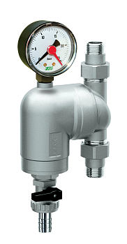 Фильтр FAR 3/4 НР 300мкм с поворотным соединением с манометром 