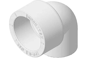 Угольник 90° Политэк 32х20 внутр./внутр. для полипропиленовых труб под сварку (белый)