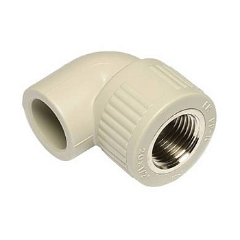 Колено Ekoplastik ППР 25х1/2''x90° с внутренней металлической резьбой
