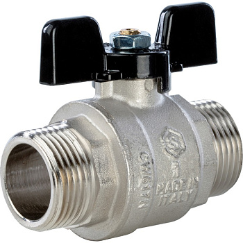 STOUT Кран шаровой полнопроходной ( НР/НР - ручка бабочка 1)