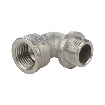 Угольник STOUT 1/4" с упором НВ (никелированный)