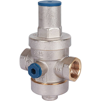 Редуктор давления STOUT 1/2" PN25 с выходом под манометр