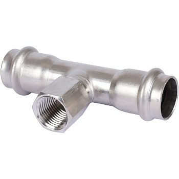 Тройник Sanha NiroSan 22x3/4x22 ВПр-ВР-ВПр 9130G