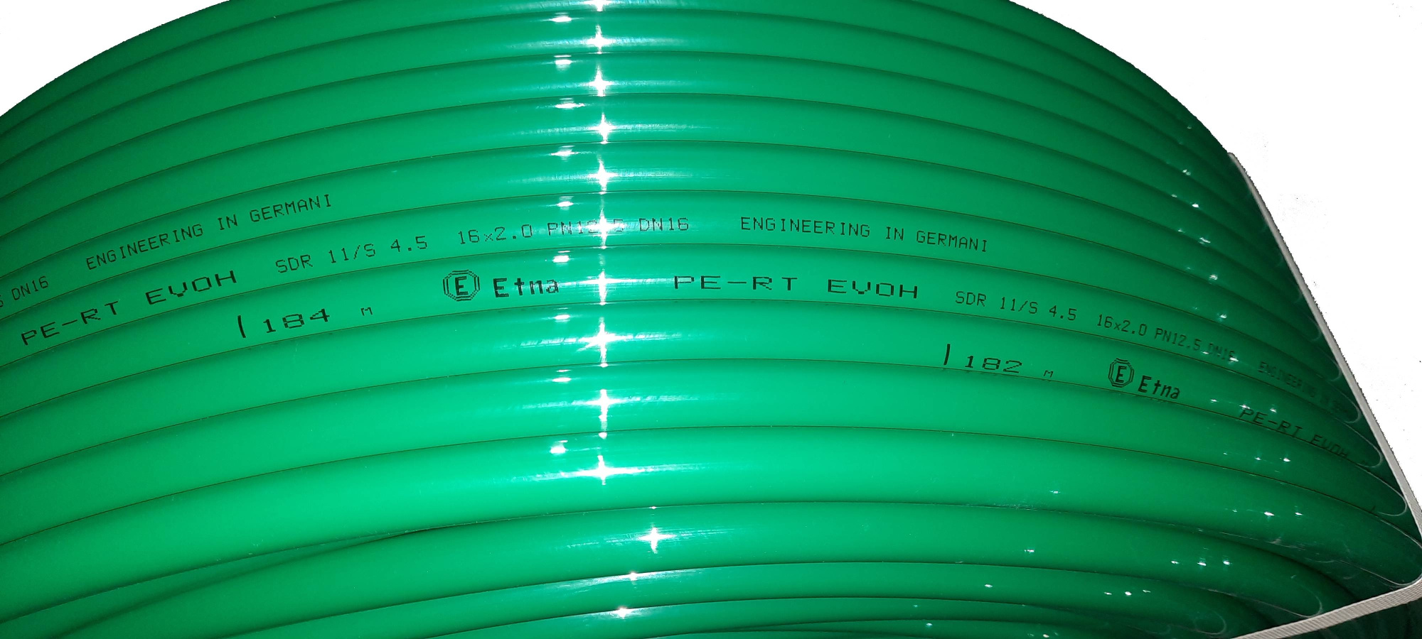 Труба Etna green PE-RT EVOH 16x2,0 (бухта 200 метров) зеленый