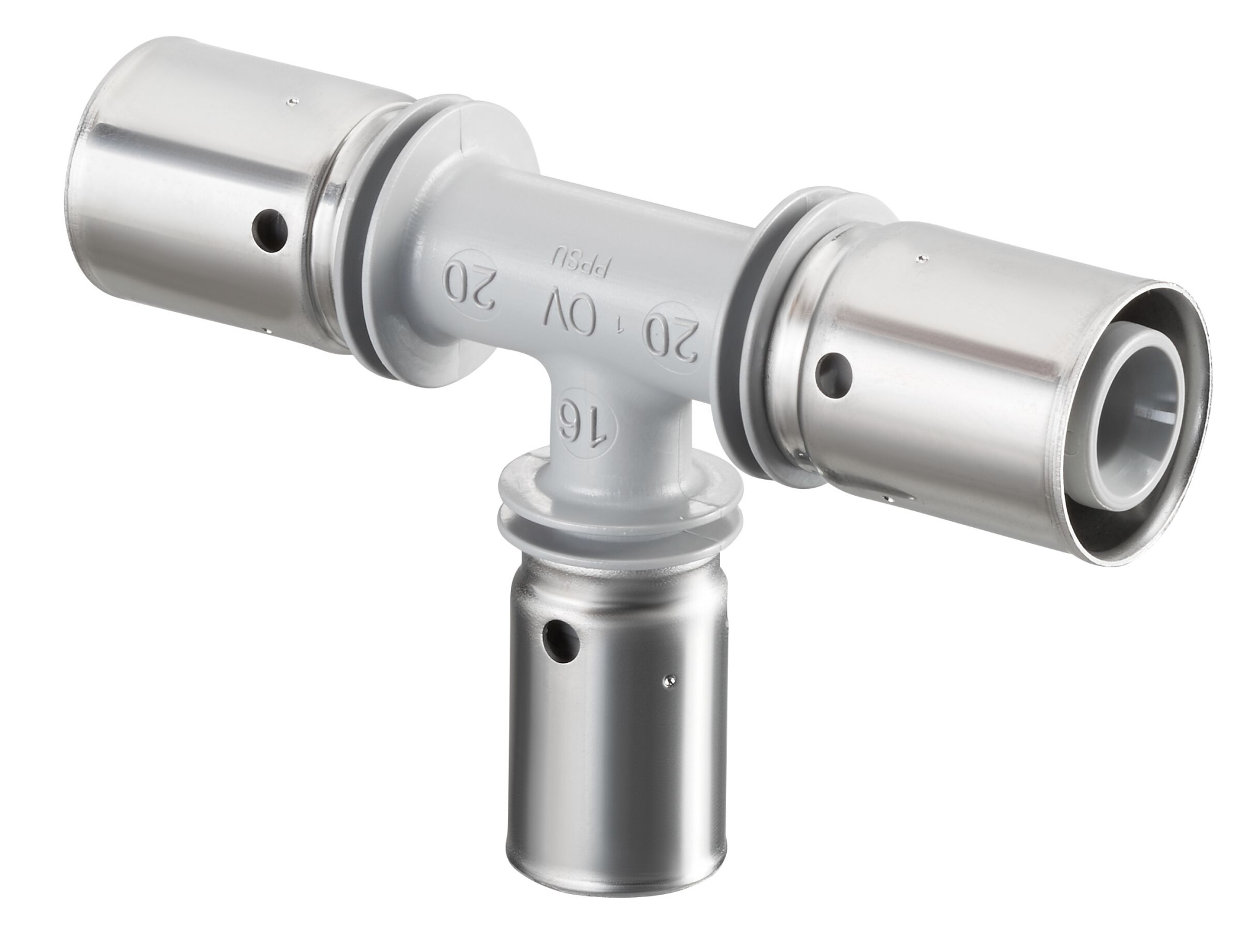 Тройник OVENTROP Cofit PDK 20х16х20 прессовый PPSU (полифенилсульфон PX)