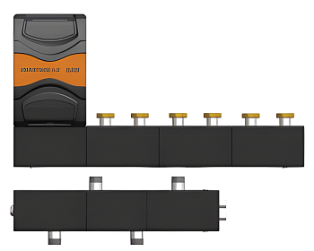 Комплект прямой группы ELSEN SmartBox 6.5 DN32 4 контура без насоса с гребёнкой с гидрострелкой