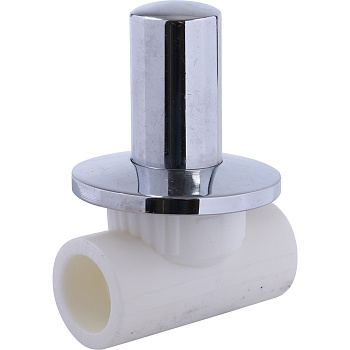 Kalde Вентиль c хромированной ручкой под штукатурку (d=32)