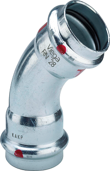 Отвод Viega Prestabo 45° с SC-Contur 42 мм