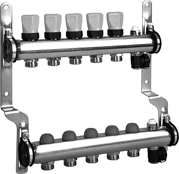 Коллектор Meibes с термовставками на 5 выходов
