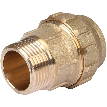 Муфта TIEMME 32х1 с наружной резьбой для труб ПНД