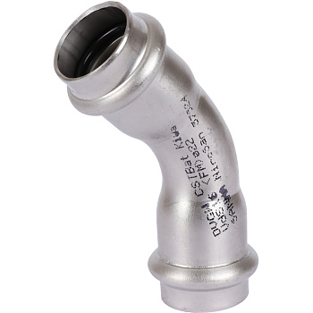 Отвод Sanha NiroSan 45° 22 ВПр-ВПр 9041