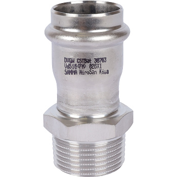 Ниппель Sanha NiroSan 28x1 ВПр-НР переходной  9243G