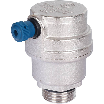 STOUT Воздухоотводчик автоматический боковой выпуск, нар.р. 1/2" никель., уплотнительное кольцо - NB