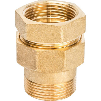 Разъемное соединение американка STOUT 1 1/4" уплотнение под гайкой по плоскости ВН