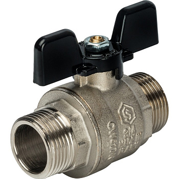 STOUT Кран шаровой полнопроходной (НР/НР - ручка бабочка 3/4)