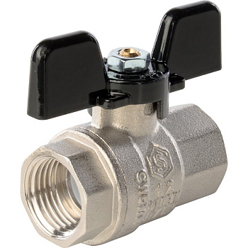 STOUT Кран шаровой полнопроходной (ВР/ВР - ручка бабочка 1/2)