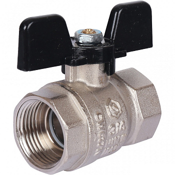 STOUT Кран шаровой стандартнопроходной (ВР/ВР - ручка бабочка 3/4")