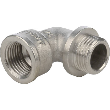 Угольник STOUT 1/2" с упором НВ (никелированный)